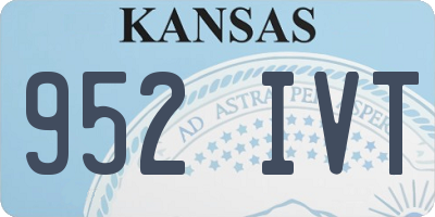 KS license plate 952IVT