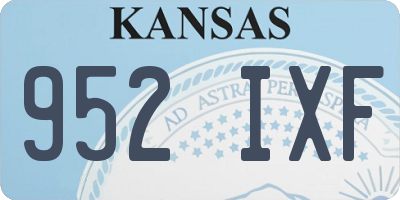 KS license plate 952IXF