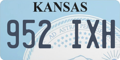 KS license plate 952IXH