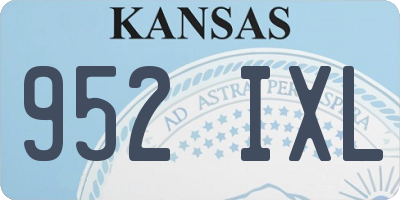 KS license plate 952IXL