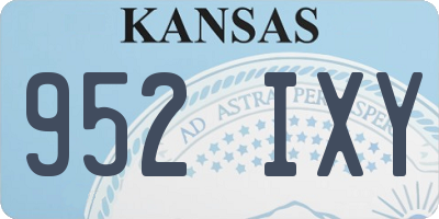 KS license plate 952IXY