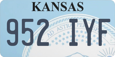 KS license plate 952IYF