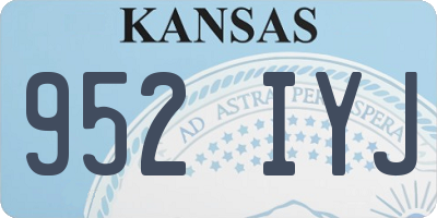 KS license plate 952IYJ