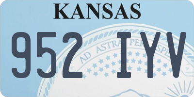 KS license plate 952IYV