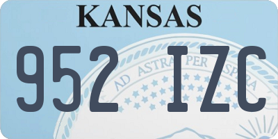 KS license plate 952IZC