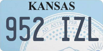 KS license plate 952IZL
