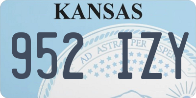 KS license plate 952IZY
