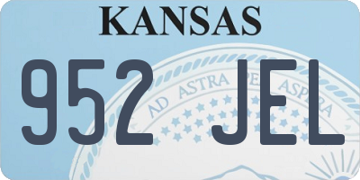 KS license plate 952JEL