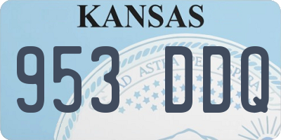 KS license plate 953DDQ