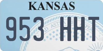 KS license plate 953HHT