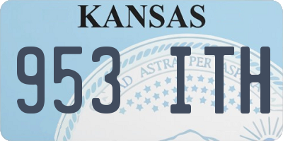 KS license plate 953ITH