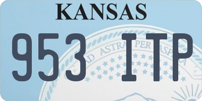KS license plate 953ITP