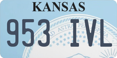 KS license plate 953IVL