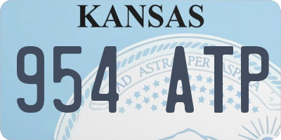 KS license plate 954ATP