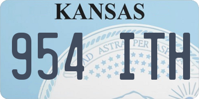 KS license plate 954ITH