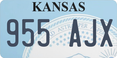 KS license plate 955AJX