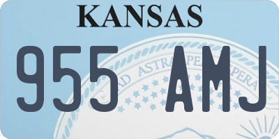 KS license plate 955AMJ