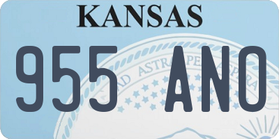 KS license plate 955ANO
