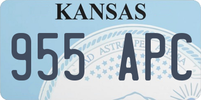 KS license plate 955APC