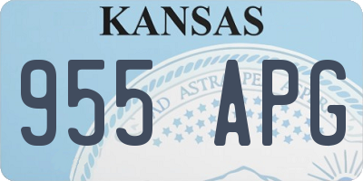 KS license plate 955APG