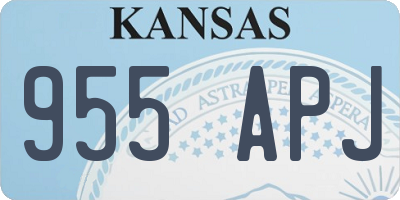 KS license plate 955APJ