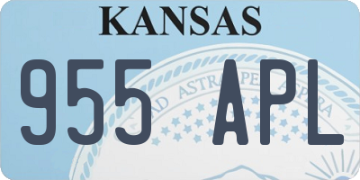 KS license plate 955APL