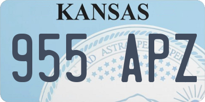 KS license plate 955APZ