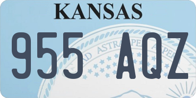 KS license plate 955AQZ