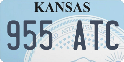 KS license plate 955ATC