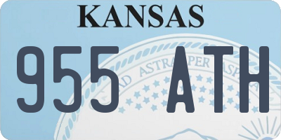 KS license plate 955ATH