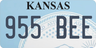 KS license plate 955BEE