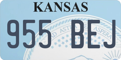 KS license plate 955BEJ
