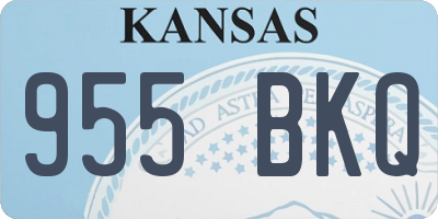 KS license plate 955BKQ