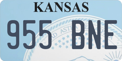 KS license plate 955BNE