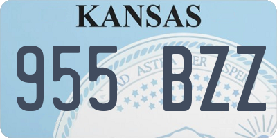 KS license plate 955BZZ