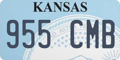 KS license plate 955CMB