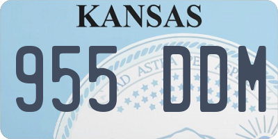 KS license plate 955DDM