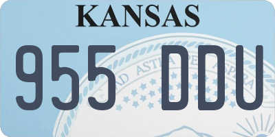 KS license plate 955DDU