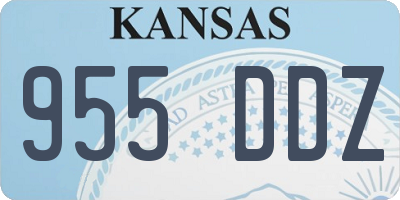 KS license plate 955DDZ