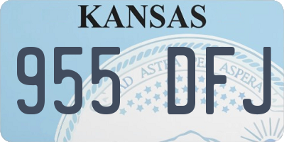 KS license plate 955DFJ
