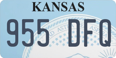 KS license plate 955DFQ