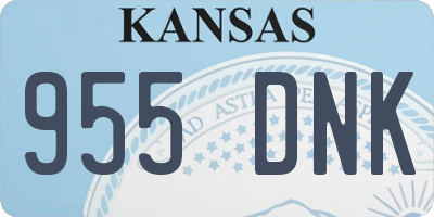 KS license plate 955DNK