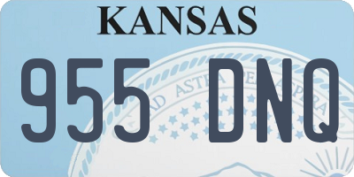 KS license plate 955DNQ