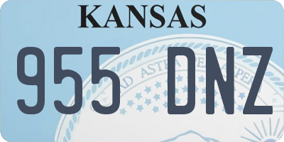 KS license plate 955DNZ