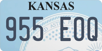 KS license plate 955EOQ
