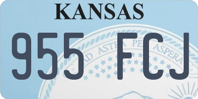 KS license plate 955FCJ