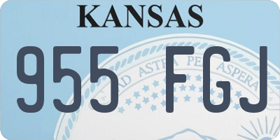 KS license plate 955FGJ