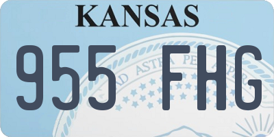 KS license plate 955FHG