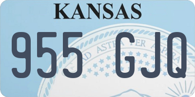 KS license plate 955GJQ