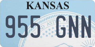 KS license plate 955GNN